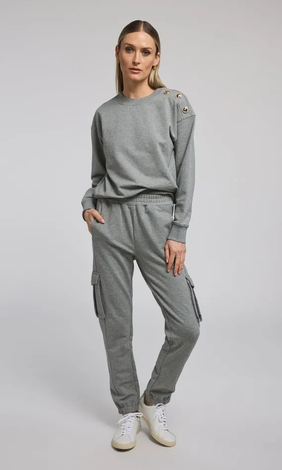 Generation Love Clothing Pants Chandra Fleece Sweatpants Heather Grey 8211 Women