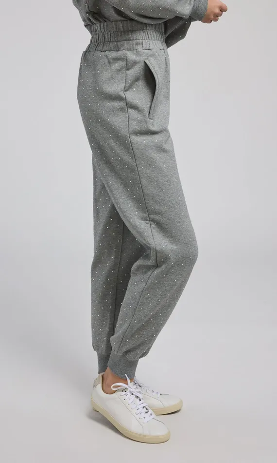 Generation Love Clothing Pants Ruel Crystal Sweatpants Heather Greyclear 8211 Women