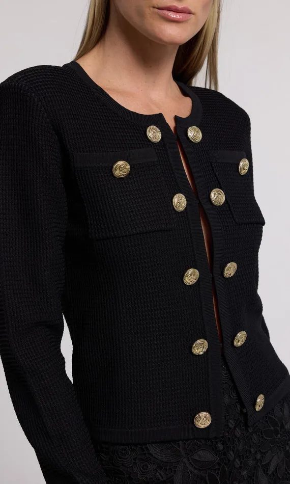 Generation Love Clothing Sweaters and Sweatshirts Cypress Knit Cardigan Black 8211 Women