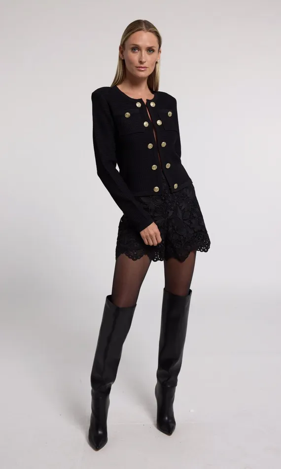 Generation Love Clothing Sweaters and Sweatshirts Cypress Knit Cardigan Black 8211 Women
