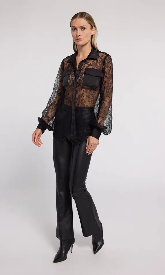 Generation Love Clothing Tops Oslo Lace Shirt Black 8211 Women