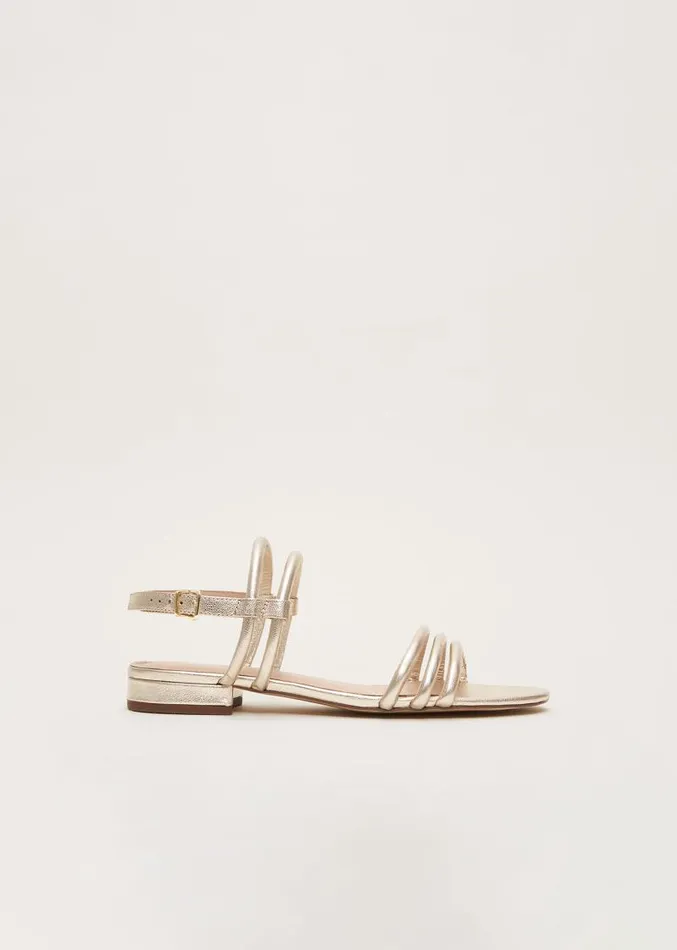 Gold Leather Sandals Gold Women Phase Eight Sandals
