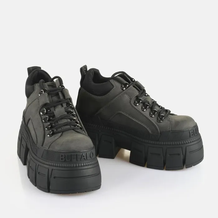 Gospher Hike Lo Bs Dark Grey Buffalo Lace Up Shoes Gospher Hike Lo Bs Dark Grey Buffalo Lace Up Shoes