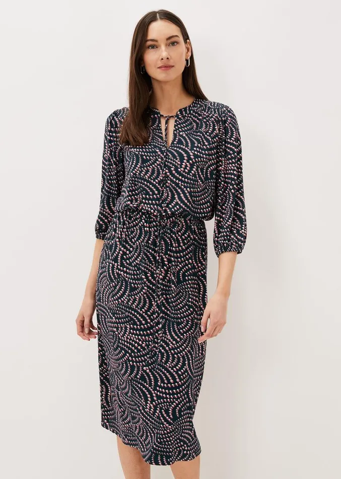 Grace Geo Tile Print Dress Multicoloured Women Phase Eight Dresses