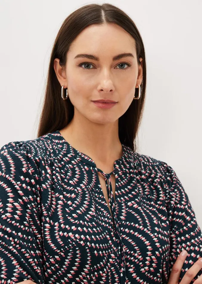 Grace Geo Tile Print Dress Multicoloured Women Phase Eight Dresses