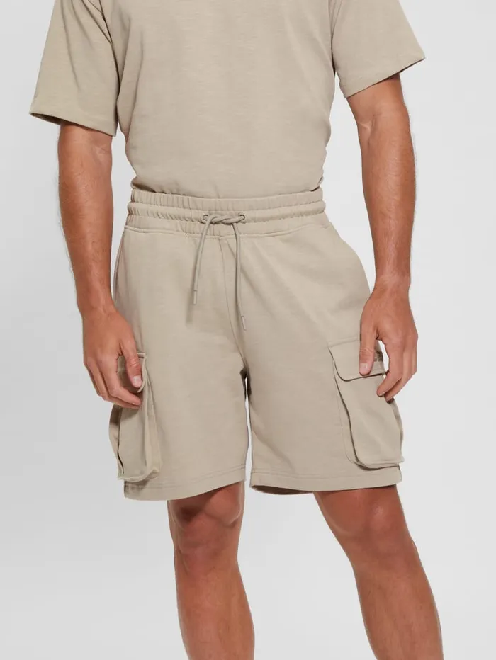 GUESS Activewear Eco Nilo Cargo Shorts White 8211 Men