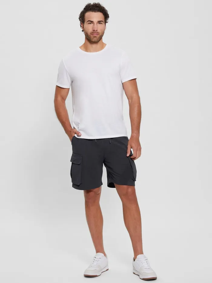 GUESS Activewear Eco Nilo Cargo Shorts White 8211 Men