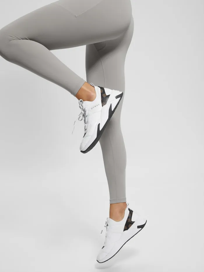 GUESS Activewear Geniver Knit And Quattro G Sneakers White 8211 Women