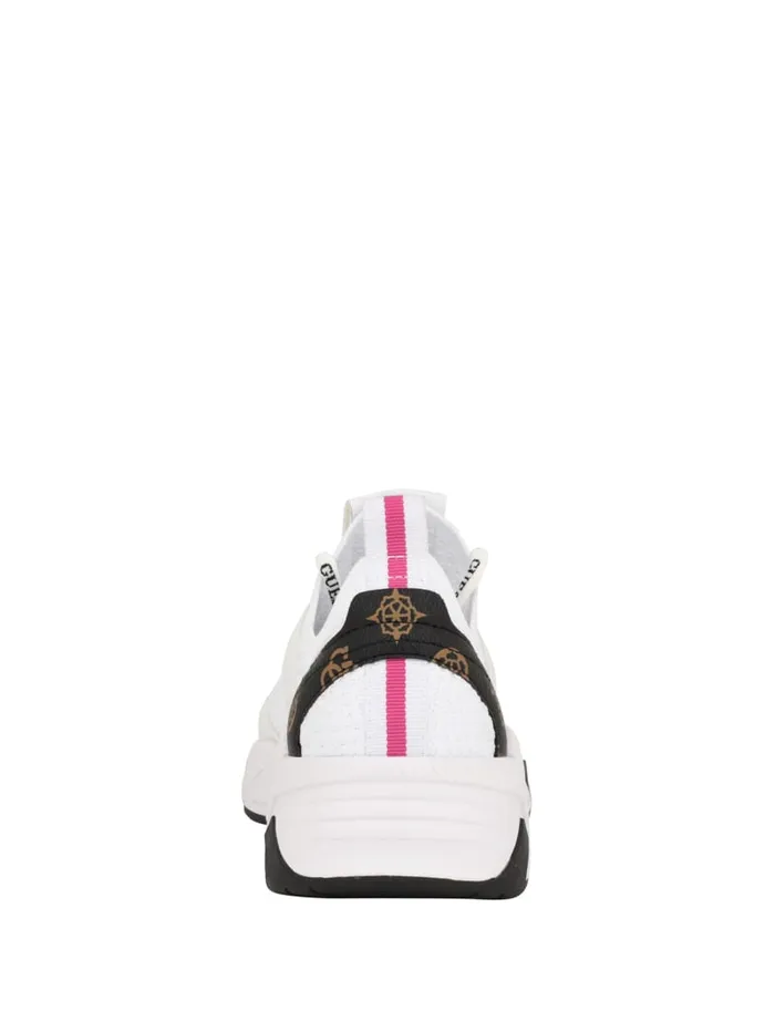 GUESS Activewear Geniver Knit And Quattro G Sneakers White 8211 Women