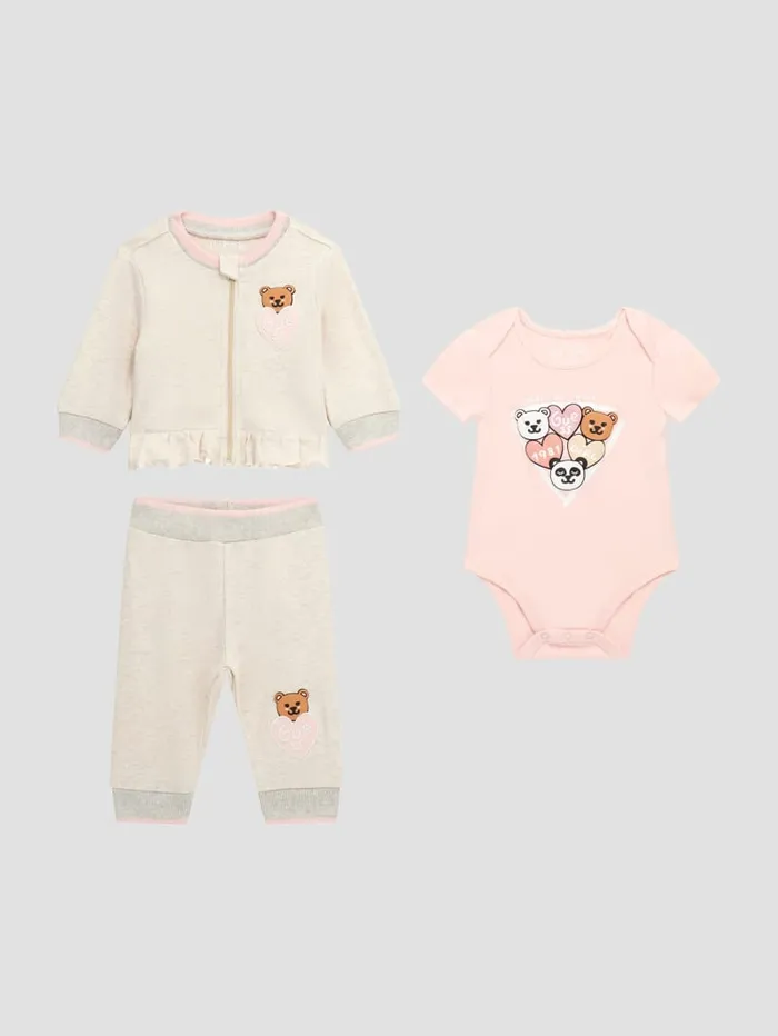 GUESS Baby Boy 0 24M Bear Bodysuit And Sweat Set 012M Colors 8211 Kids