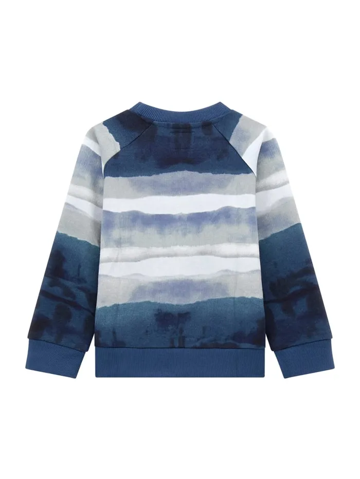 GUESS Baby Boy 0 24M Eco Striped Active Top 3M7 Blue 8211 Kids