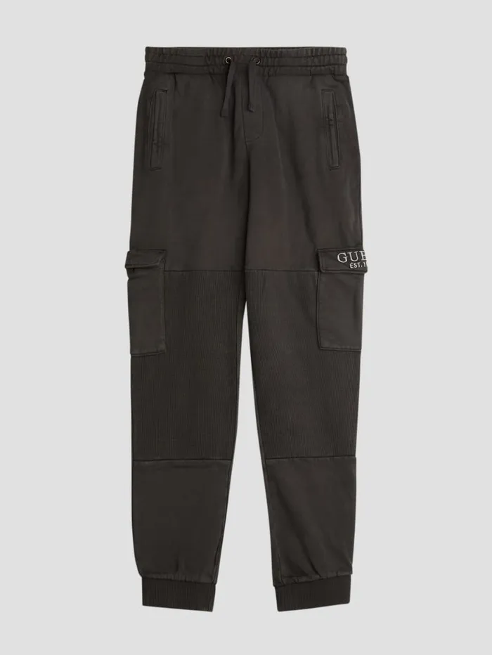 GUESS Big Boy 7 14 Eco Cargo Joggers Pants 714 Black 8211 Kids