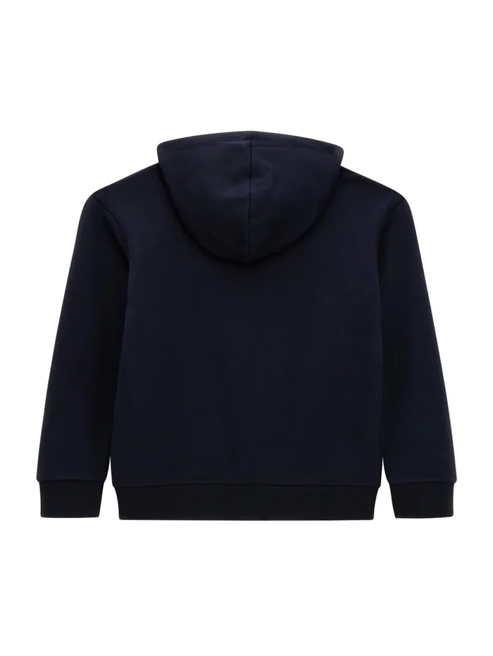 GUESS Big Boy 7 14 Eco Signature Zip Hoodie 816 Blue 8211 Kids
