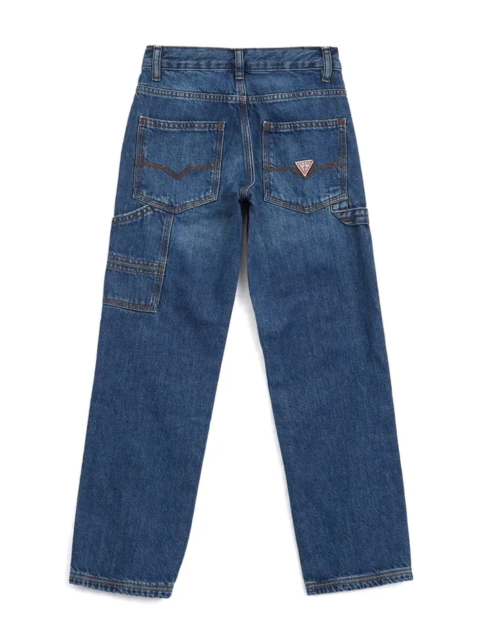 GUESS Big Boy 7 14 Oversized Carpenter Jeans 716 Blue 8211 Kids