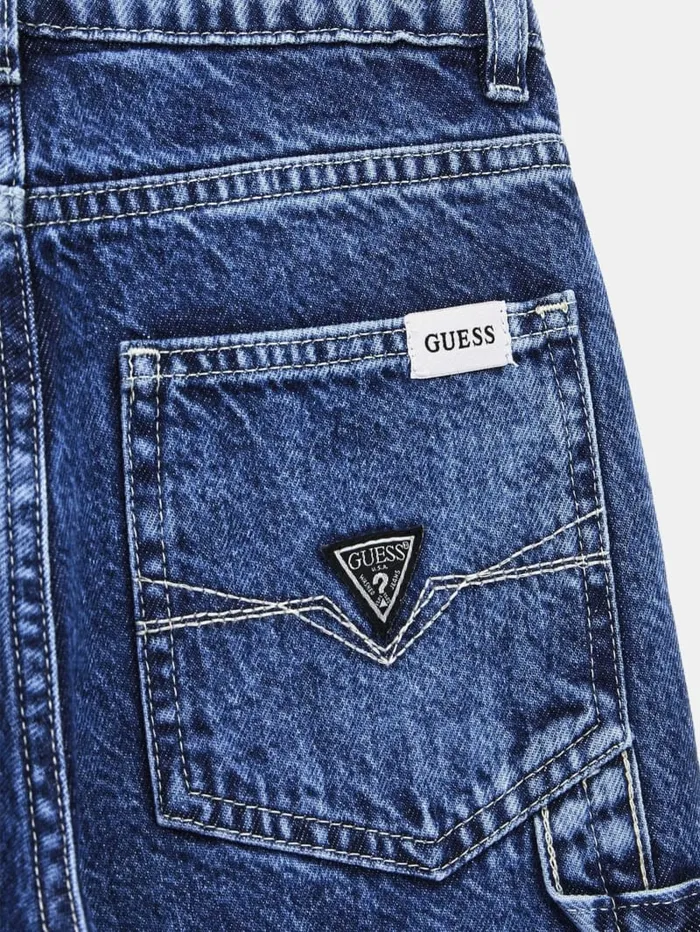 GUESS Big Boy 7 14 Rigid Denim Worker Pants 718 Blue 8211 Kids