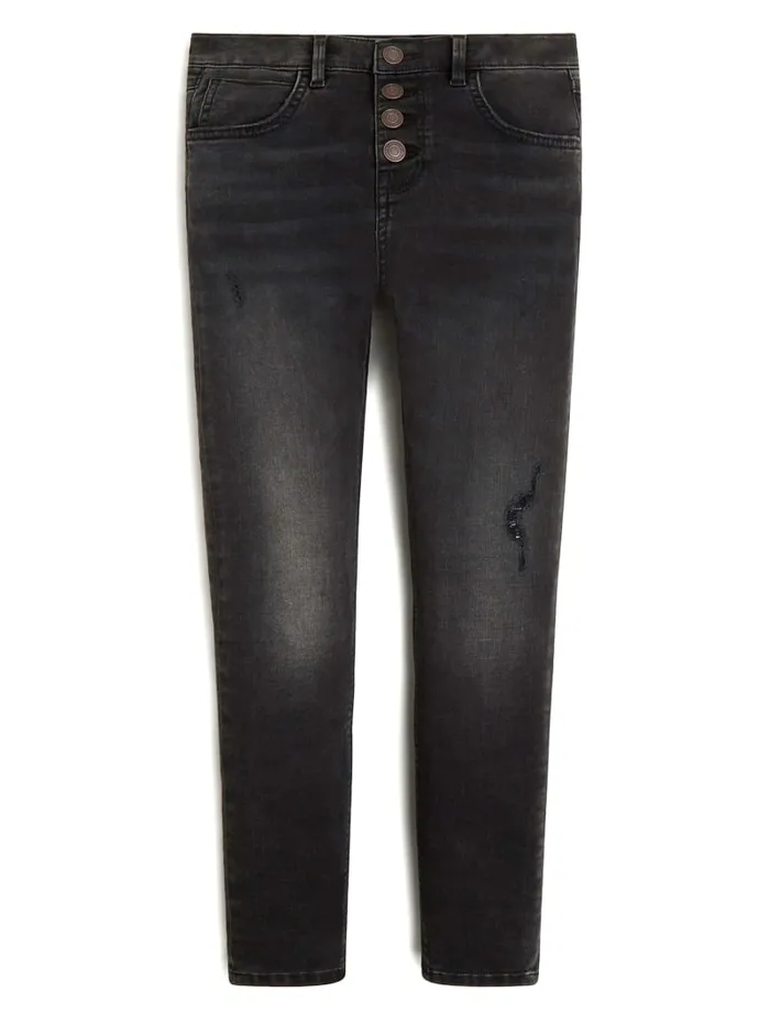 GUESS Big Girl 7 14 ButtonFly Skinny Jeans 714 Black 8211 Kids