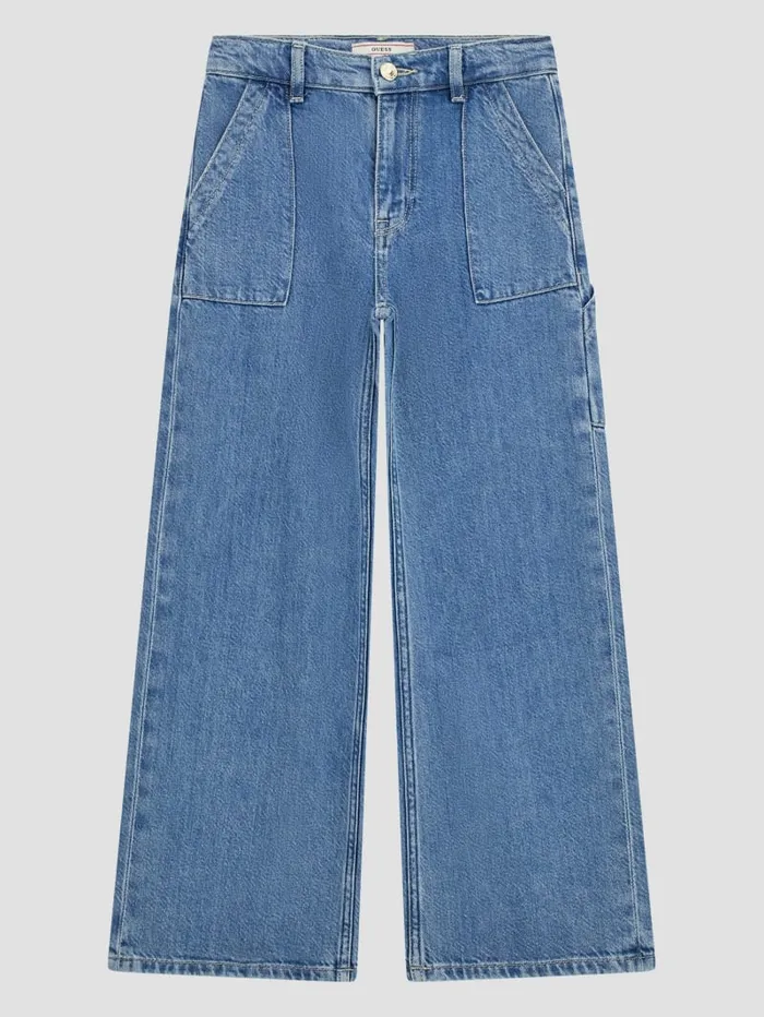 GUESS Big Girl 7 14 Eco 03990s Carpenter Pants 716 Blue 8211 Kids