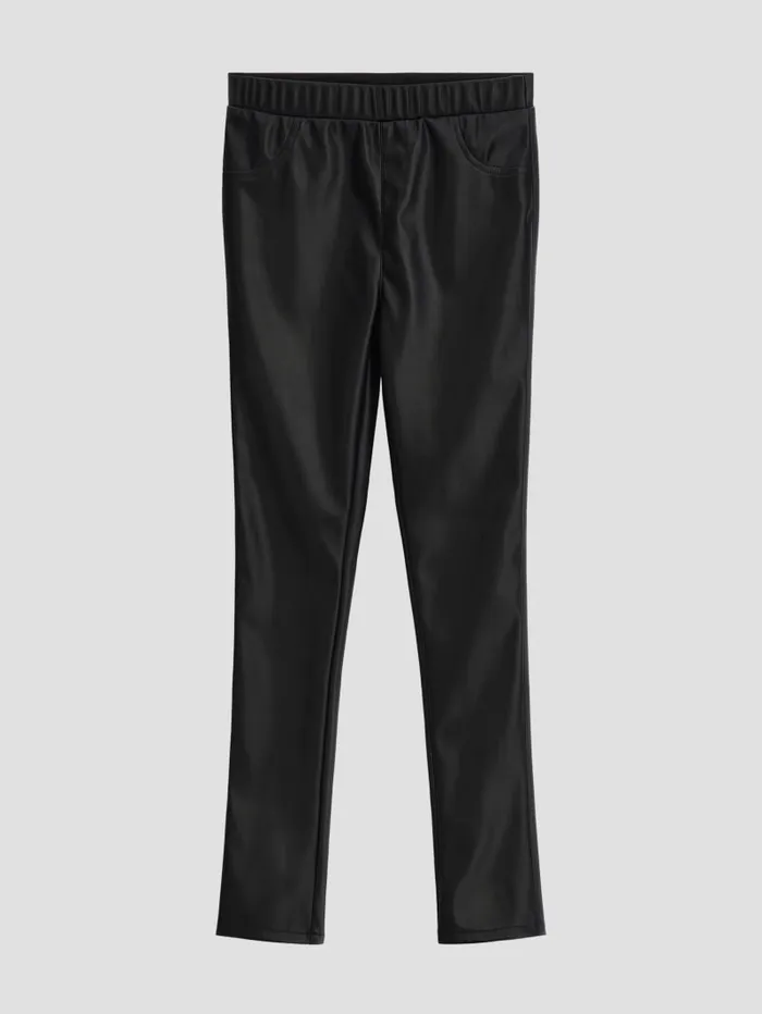 GUESS Big Girl 7 14 FauxLeather Jeggings 716 Black 8211 Kids