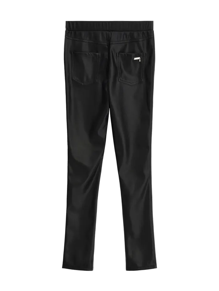 GUESS Big Girl 7 14 FauxLeather Jeggings 716 Black 8211 Kids