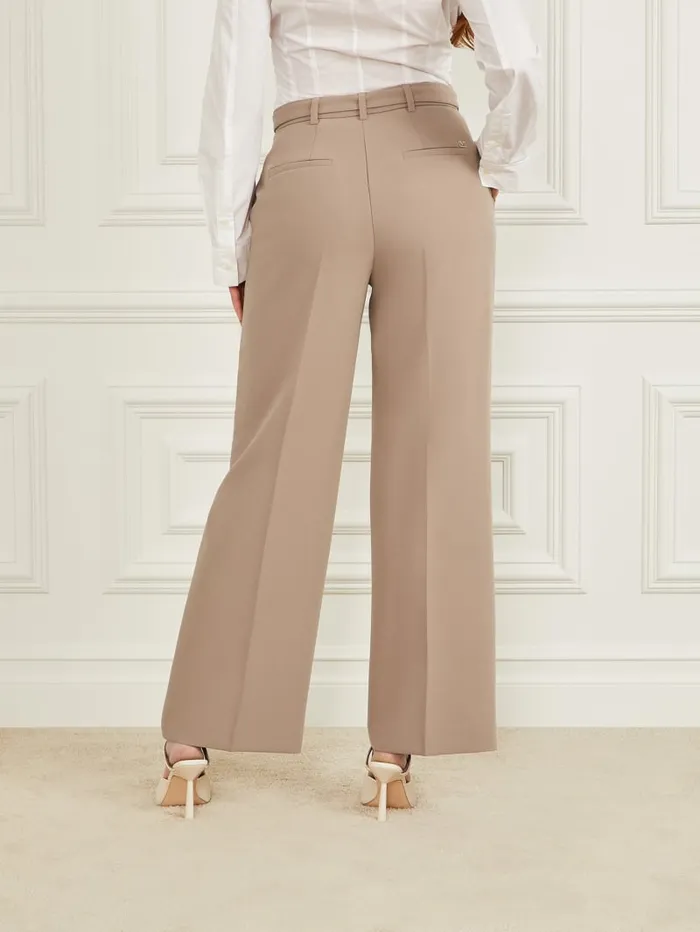 GUESS Bottoms Celia StraightLeg Pant Beige 8211 Women