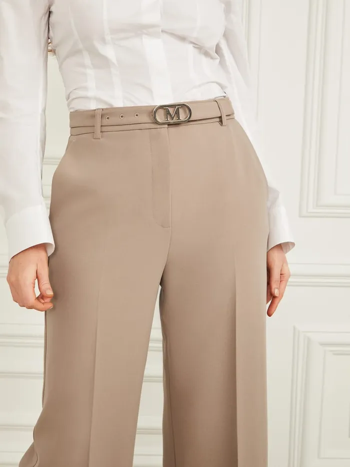 GUESS Bottoms Celia StraightLeg Pant Beige 8211 Women