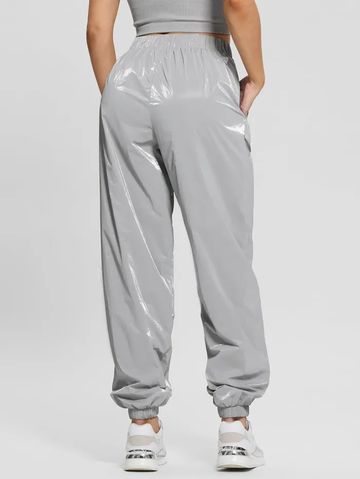 GUESS Bottoms Chris Nylon Jogger Pants Gray 8211 Women