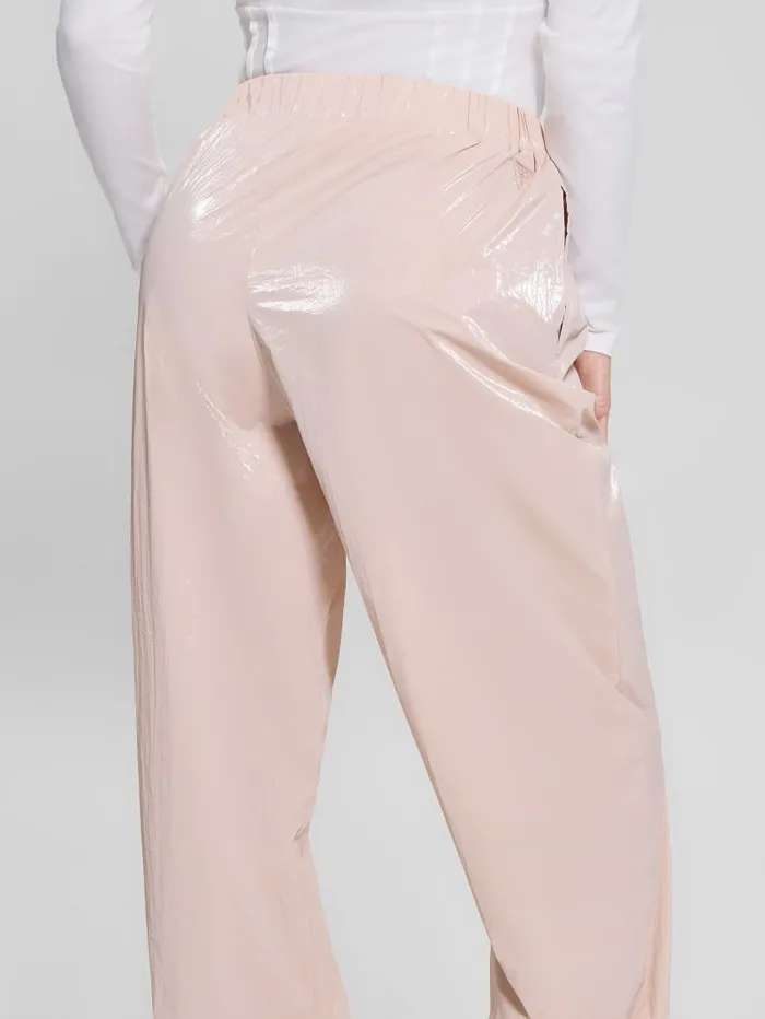 GUESS Bottoms Chris Nylon Jogger Pants Gray 8211 Women