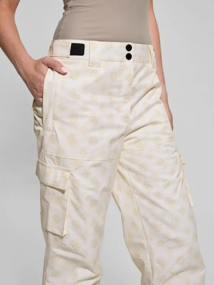 GUESS Bottoms Eco Peony Cargo Pants White 8211 Women