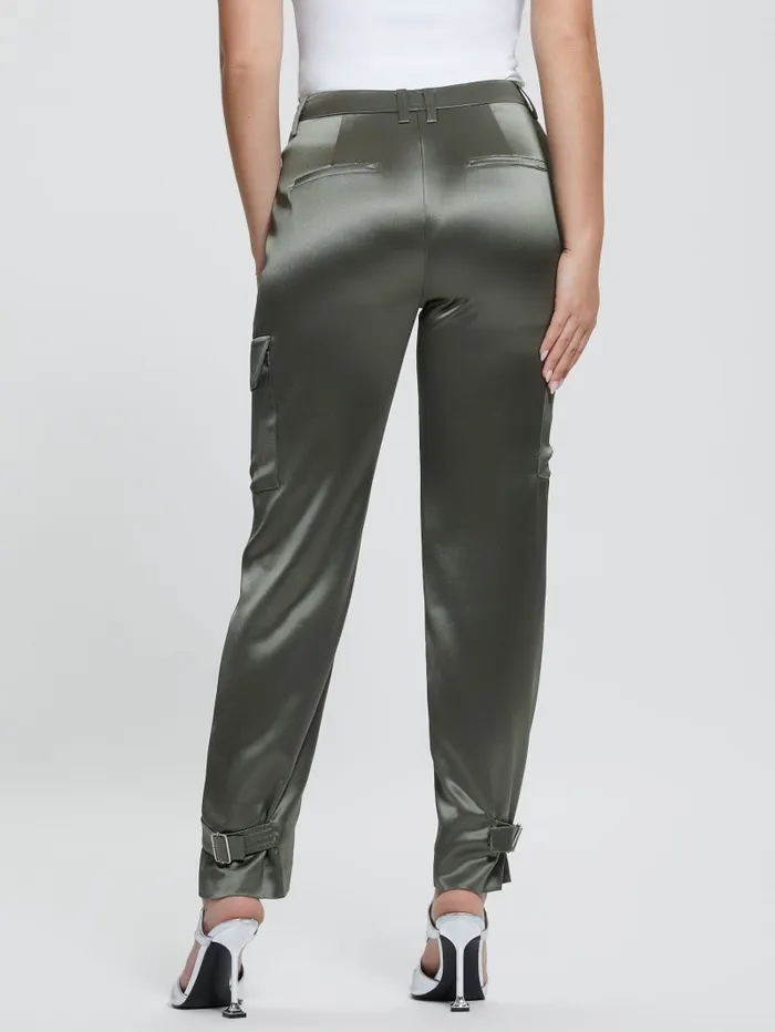 GUESS Bottoms Marzia Satin Joggers Blue 8211 Women