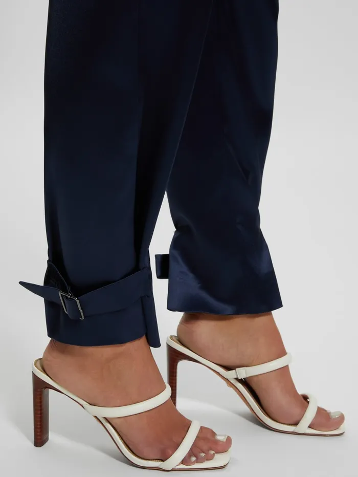GUESS Bottoms Marzia Satin Joggers Blue 8211 Women