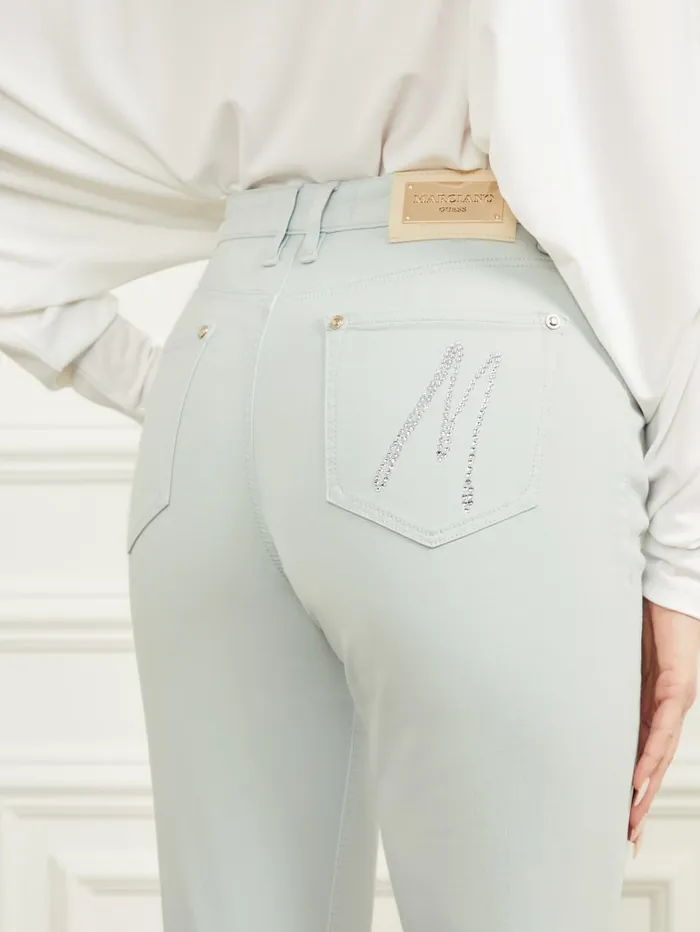 GUESS Bottoms New Kayla Denim Pant Blue 8211 Women