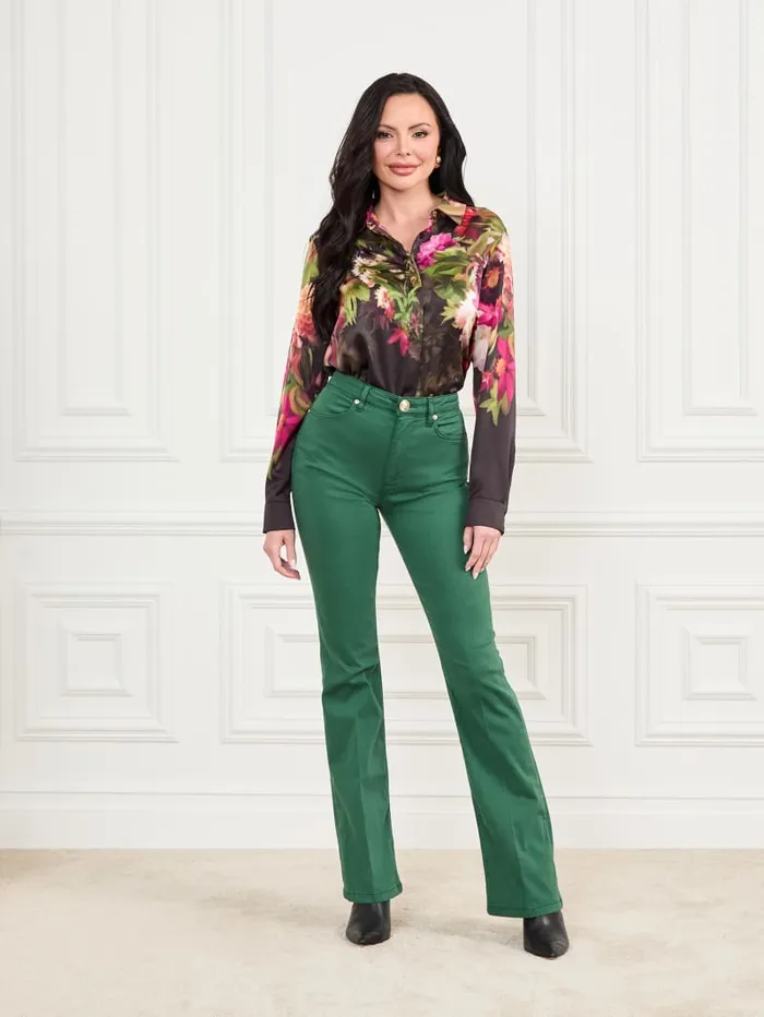 GUESS Bottoms New Kayla Denim Pant Blue 8211 Women