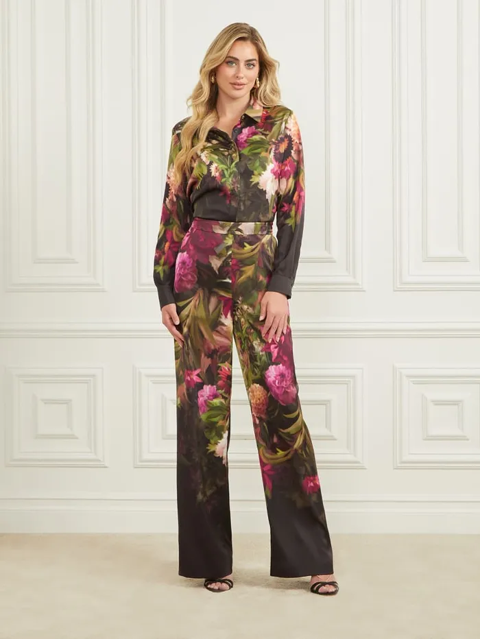 GUESS Bottoms Slick Printed Pant Colors 8211 Women