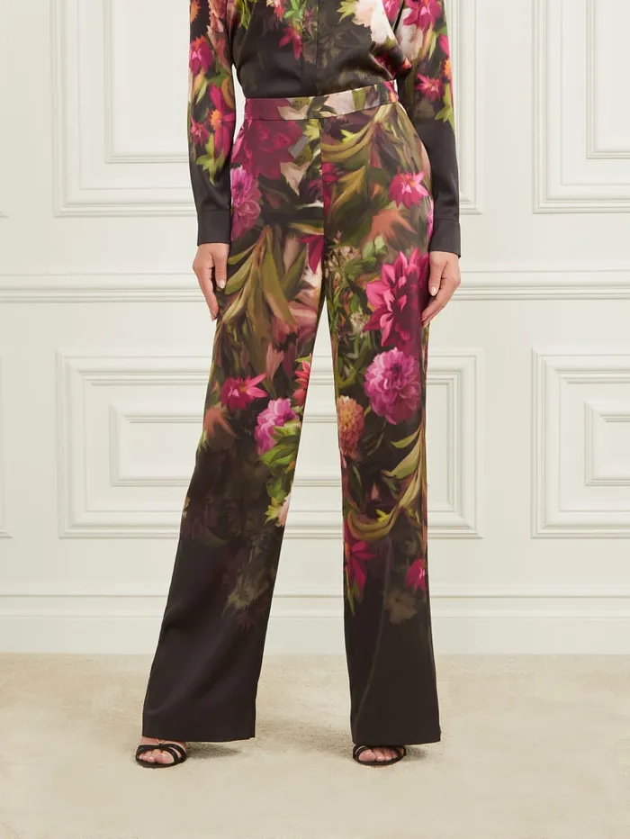 GUESS Bottoms Slick Printed Pant Colors 8211 Women