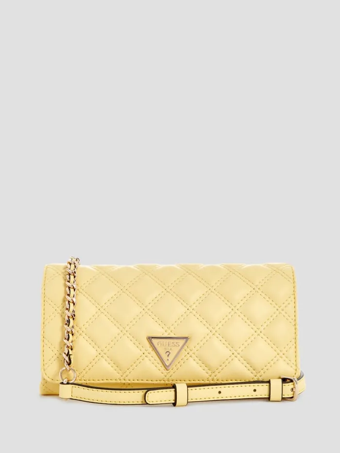 GUESS Crossbodies Giully Crossbody Organizer Yellow 8211 Unisex