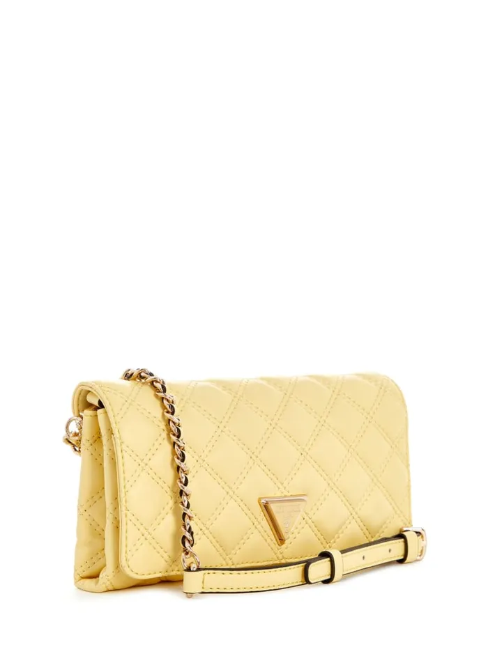 GUESS Crossbodies Giully Crossbody Organizer Yellow 8211 Unisex