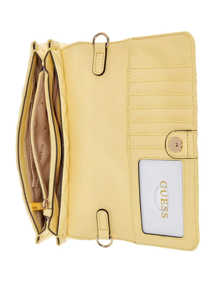 GUESS Crossbodies Giully Crossbody Organizer Yellow 8211 Unisex