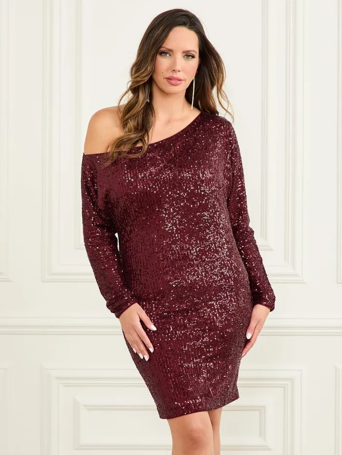 GUESS Dresses and Jumpsuits Gabbie Sequin Dress Red 8211 Women