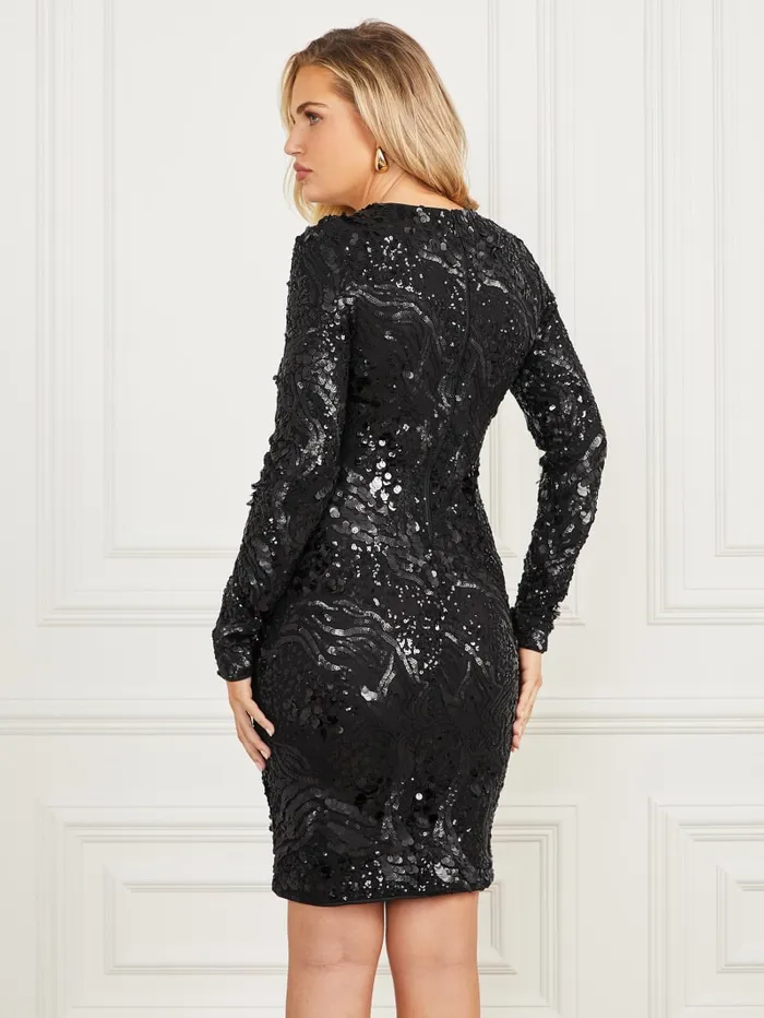 GUESS Dresses and Jumpsuits Tera Sequin Dress Black 8211 Women