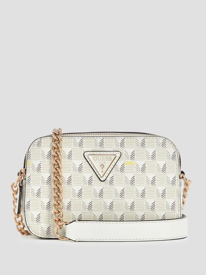 GUESS Handbags G Wave Camera Crossbody Green 8211 Women