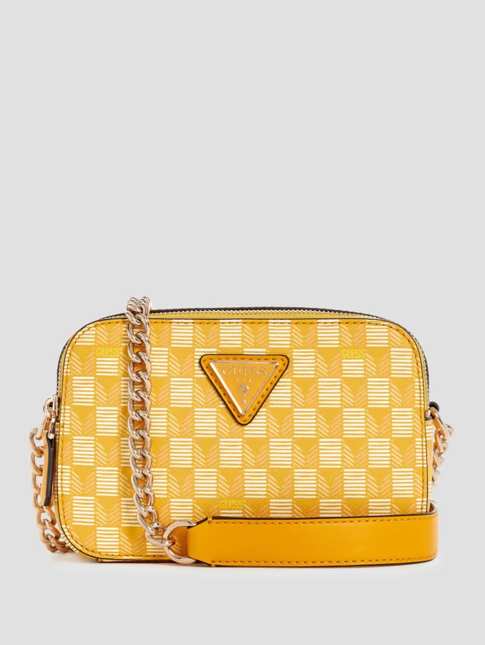 GUESS Handbags G Wave Camera Crossbody Green 8211 Women