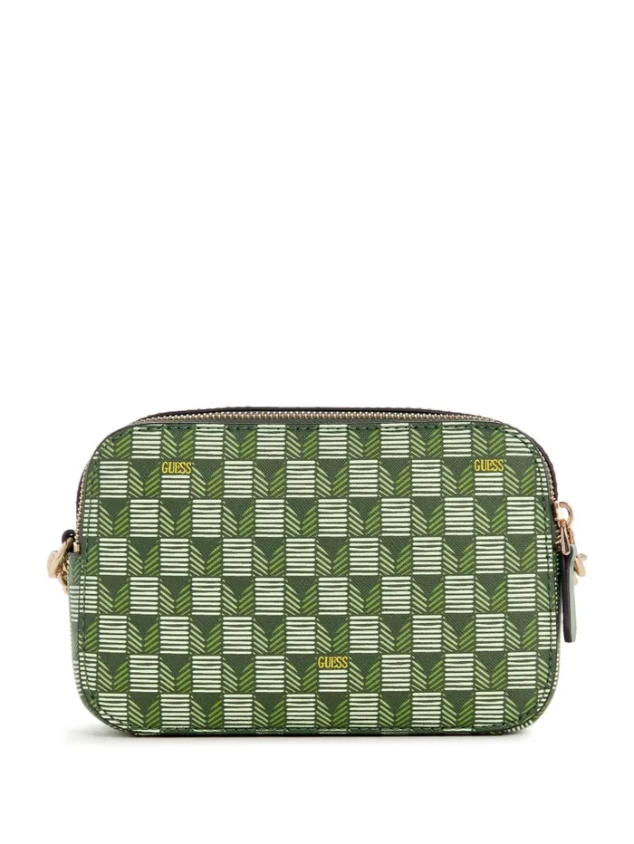 GUESS Handbags G Wave Camera Crossbody Green 8211 Women