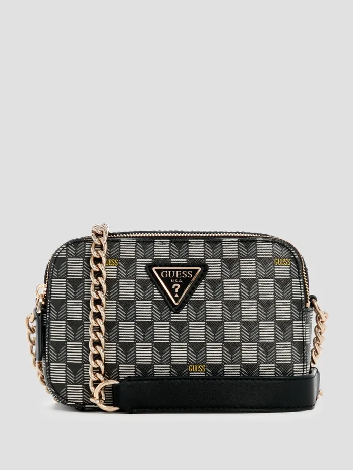 GUESS Handbags G Wave Camera Crossbody Green 8211 Women