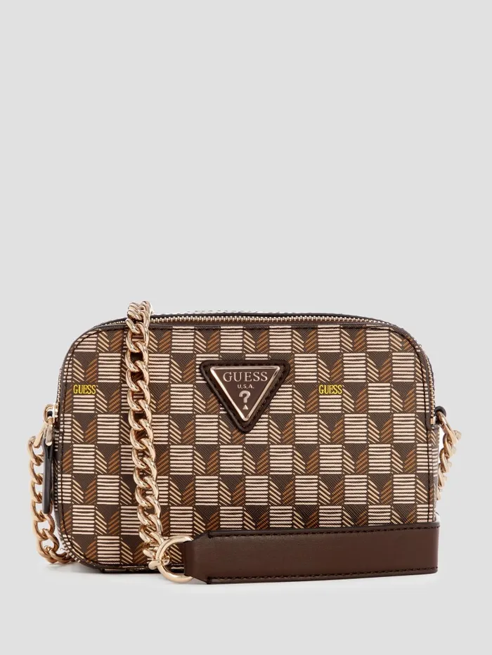GUESS Handbags G Wave Camera Crossbody Green 8211 Women