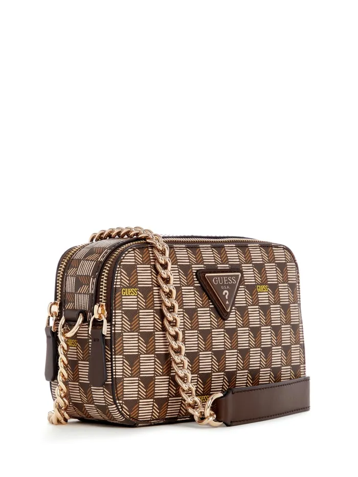 GUESS Handbags G Wave Camera Crossbody Green 8211 Women