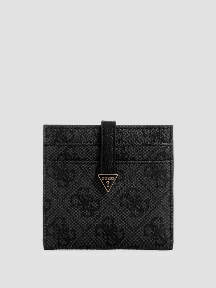GUESS Handbags Laurel Quattro G Card Case Black 8211 Women
