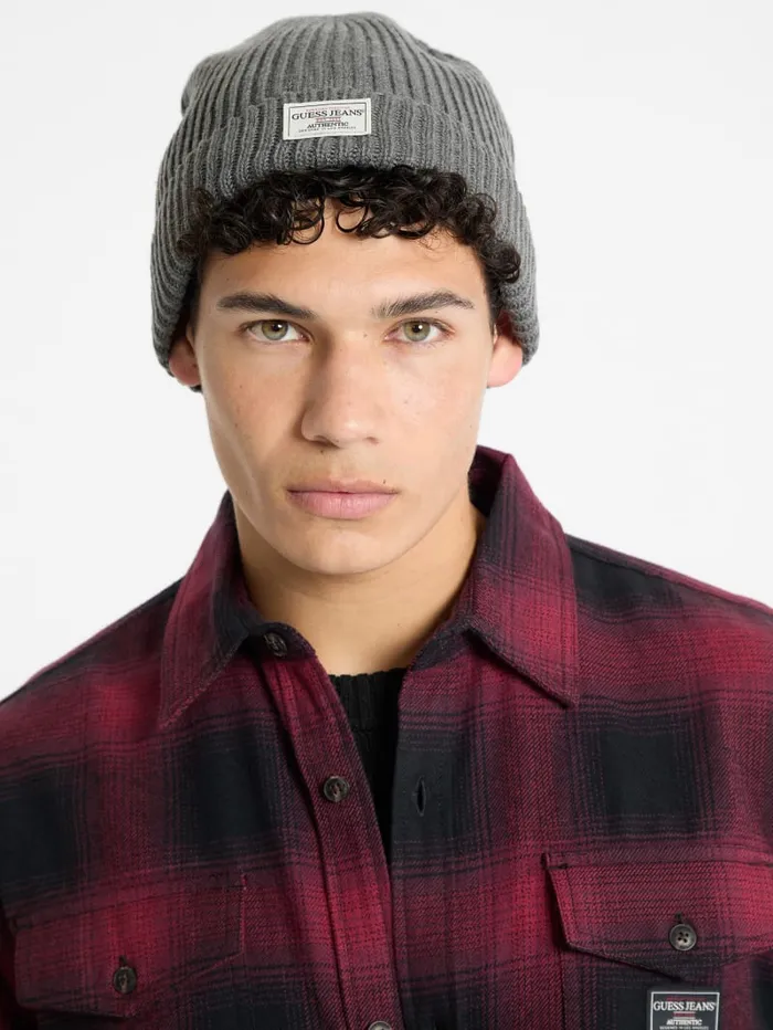 GUESS Hats and Scarves Eco Jeans Beanie Black 8211 Men