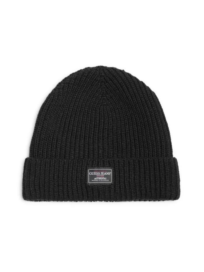GUESS Hats and Scarves Eco Jeans Beanie Black 8211 Men