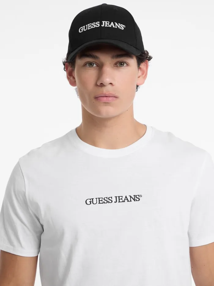 GUESS Hats and Scarves Eco Jeans Logo Baseball Cap Red 8211 Men