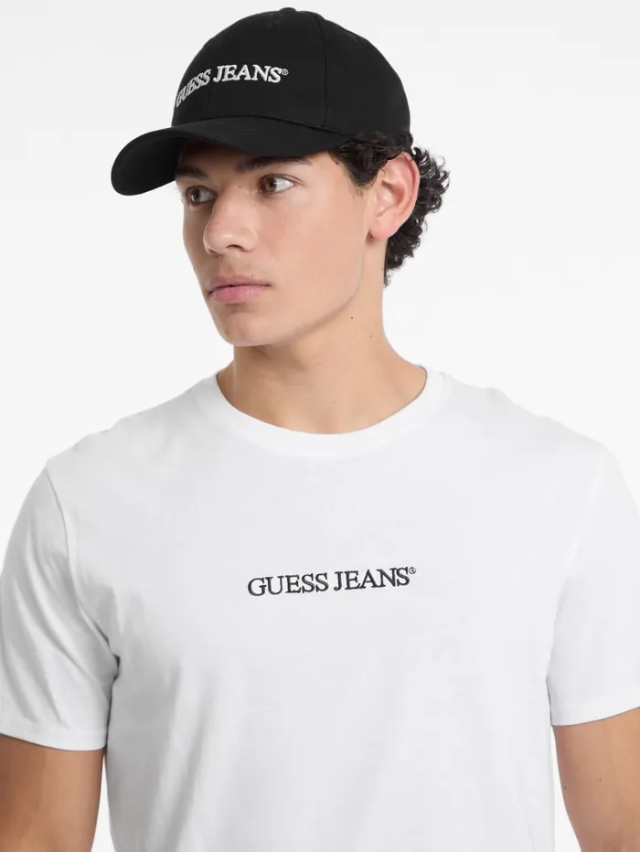 GUESS Hats and Scarves Eco Jeans Logo Baseball Cap Red 8211 Men